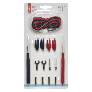 KIT CAVI PER TESTER CON ACCESSORI LUNGHI 95CM 1A EMOS S4001N 2