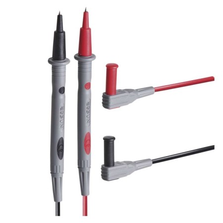 CAVI ISOLATI PER TESTER ROSSO NERO 10A, 1KV, CAT III LUNGHI 95CM EMOS S4003