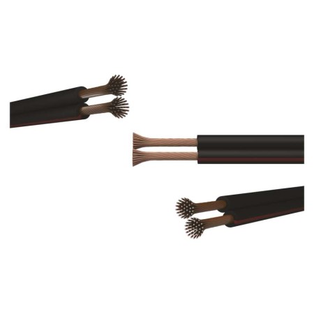 Cavo per altoparlanti rosso/nero 2x1.5 in CCA 100MT Emos S8293