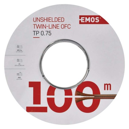 Cavo Altoparlanti 2x0.75 in Rame: Guaina Trasparente e Prestazioni Audio Superiori | Emos S8307