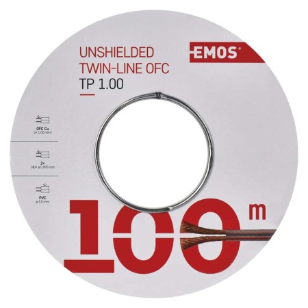 Cavo Altoparlanti 2x1 in Rame: Guaina Trasparente e Prestazioni Audio Superiori | Emos S8310