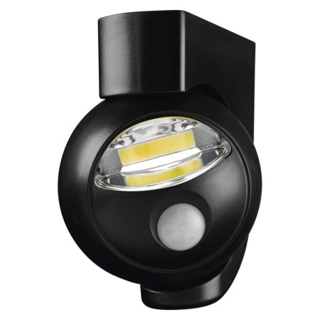 Luce Notturna LED COB Nera con Sensore di Movimento PIR - EMOS P3312