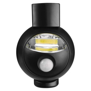 Luce Notturna LED COB Nera con Sensore di Movimento PIR - EMOS P3312 2