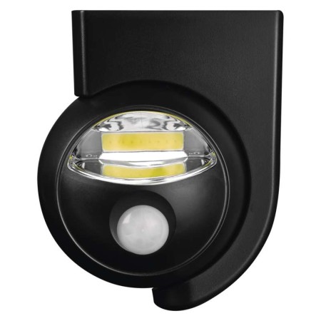 Luce Notturna LED COB Nera con Sensore di Movimento PIR | EMOS P3312