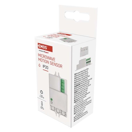 SENSORE DI MOVIMENTO A MICROONDE EMOS G1210