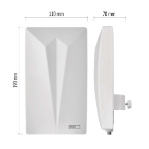 Antenna universale per segante digitale terrestre e radio. CAMP-V400 - DVB-T2, DAB, FM  Emos J0802 2