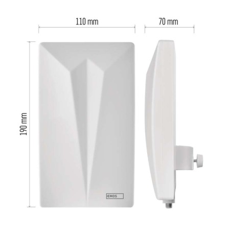 Antenna Universale VILLAGE CAMP-V400 - DVB-T2, DAB, FM | Emos J0802