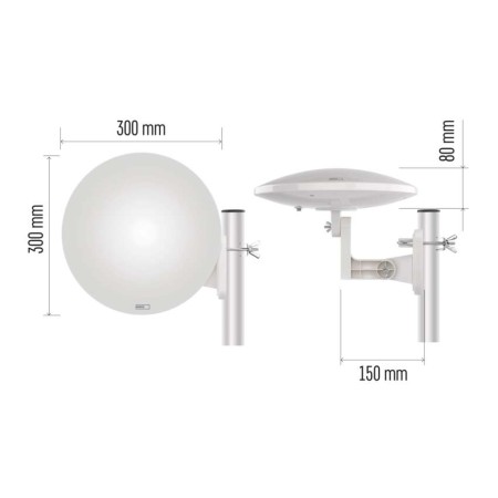 Antenna Universale VILLAGE MOON V900 - Ricezione DVB-T2, DAB | Emos J0803