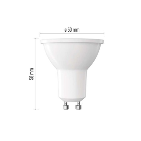 Faretto LED GU10 3W 3000K (35W) 345lm Luce Calda 3 Anni Garanzia | EMOS ZQ8E12