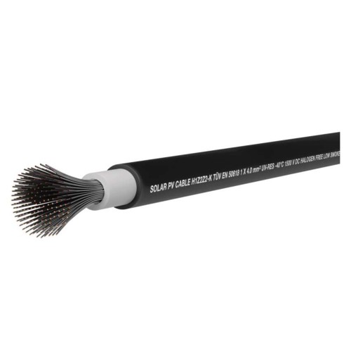 Cavo Unipolare 4mm Nero EMOS: affidabilità e qualità per impianti solari.