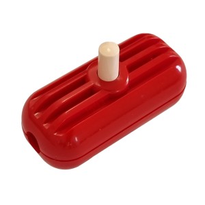 Interruttore Passafilo Rosso: ideale per cavi tessili colorati e lampade da tavolo.