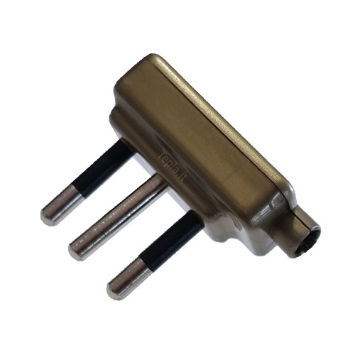 Spina Micro Piatta Oro 10A - Elegante e Funzionale per le Tue Lampade | Tepla