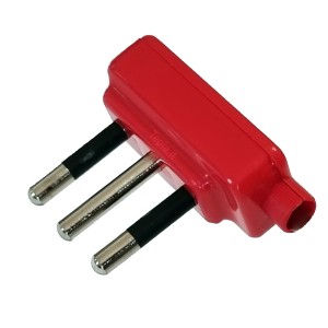 Spina Micro Rossa 10A: ideale per cavi tessili colorati e lampade da tavolo.