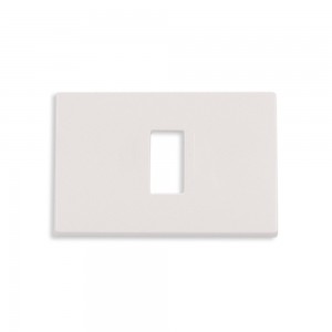 Placca 1 foro bianco crema...