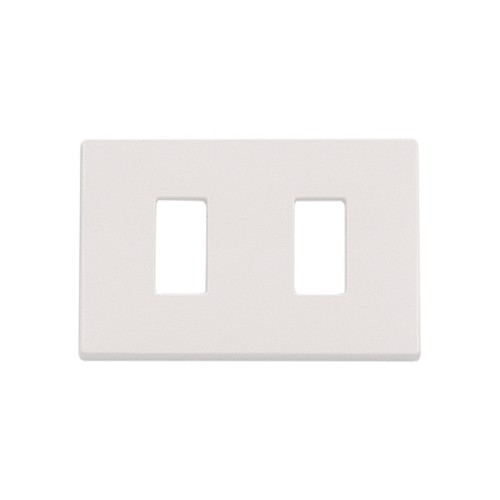Placca 2 fori bianco crema Venus Marlanvil 1862.2F compatibile Magic