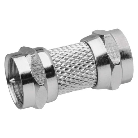 Giunto satellitare maschio/maschio tipo F per connessioni TV e SAT.