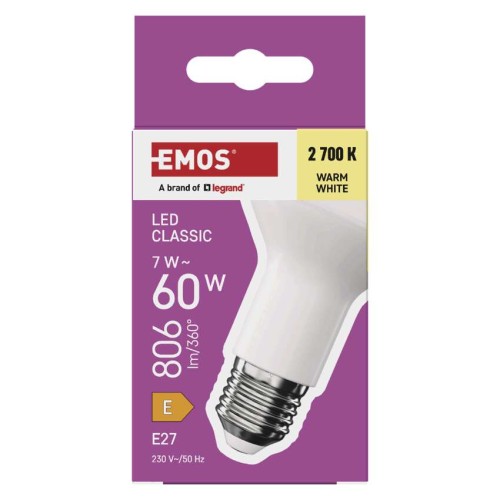 Lampadina LED R63 E27 7W (60W) 2700K...