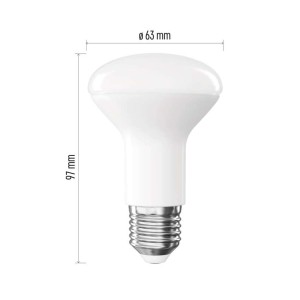 Lampadina LED R63 E27 7W (60W), 4000K, 806LM, Emos 2