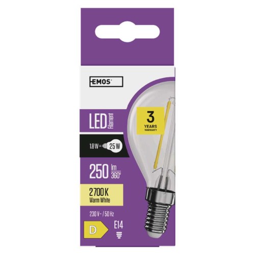Lampadina led filamento E14 1.8W...