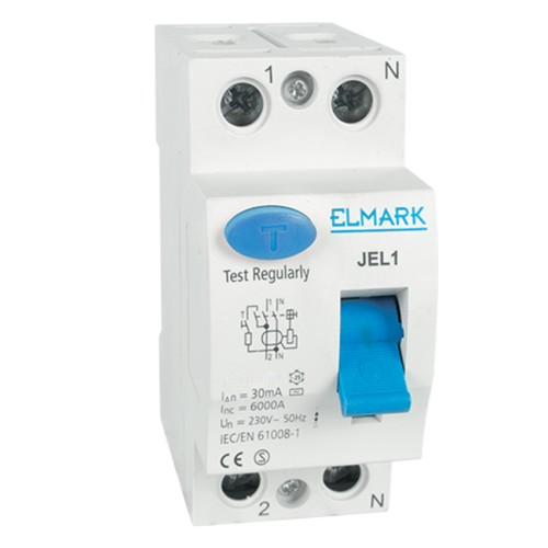 Interruttore differenziale 2P 20A Elmark 30mA tipo AC