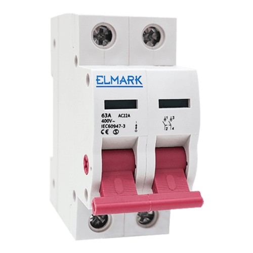 Interruttore Sezionatore 63A 2P | ELMARK 41921