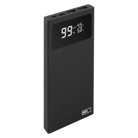 Power bank EMOS BetaQ 10000mAh 22.5W Nero – 4 Porte USB, USB-C e Display LED | EMOS B0531B