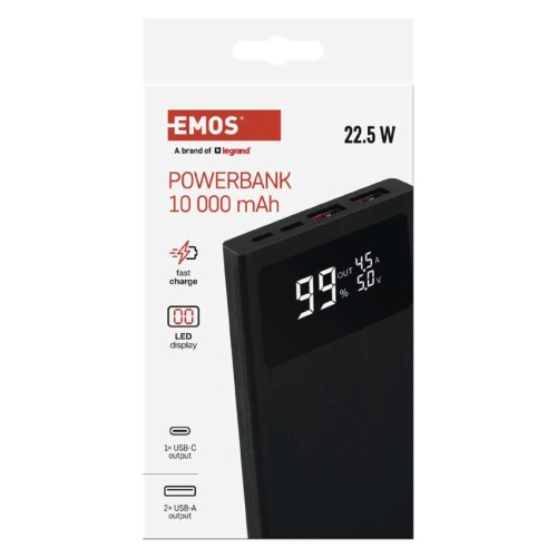 Power bank EMOS BetaQ 10000mAh 22.5W...