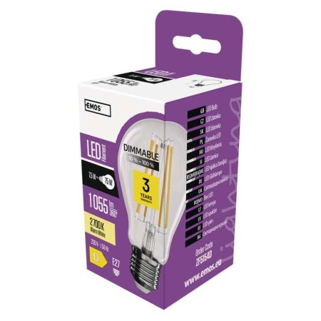 ampadina LED E27 Dimmerabile 7.5W 1060 lm Luce Calda 2700K | Emos ZF5154D