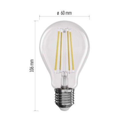 Lampadina LED E27 Dimmerabile 7.5W (75W) 2700K: Luce Calda | Emos ZF5154D