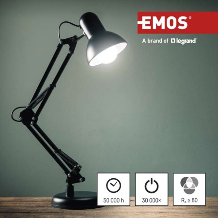 Confezione da 3 Lampadine LED Filamento E27 3.8W (60W) 4000K Classe A: Luce Bianca Naturale | Emos ZF5148.3