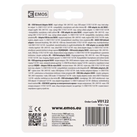Caricabatterie USB da Parete 5W | EMOS V0122