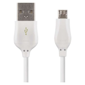 Cavo di Ricarica Rapida e Dati USB-A 2.0 a Micro USB-B 2.0 1m - Bianco 2