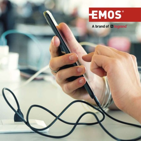 Cavo USB micro USB 1m Nero – Ricarica Rapida e Dati | EMOS SM7004B