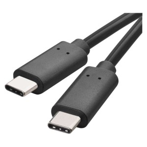 Cavo di Ricarica Rapida e Dati USB-C 3.1 a USB-C 3.1 1m - Nero