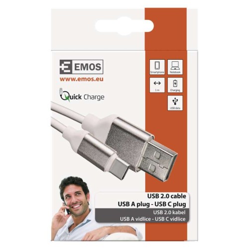 Cavo USB-C 1m Bianco – Ricarica e...