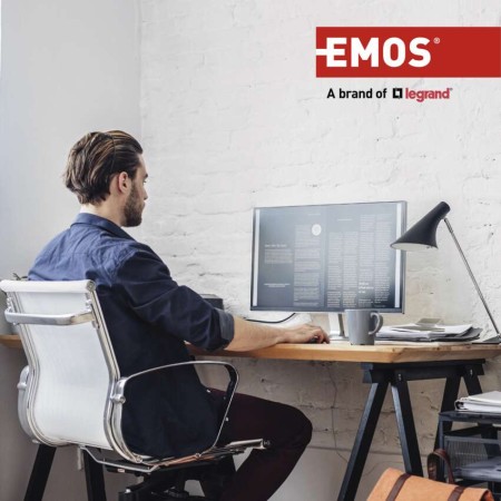 Cavo USB-C 1m Bianco – Ricarica e Trasferimento Dati USB-A a USB-C | EMOS SM7025W