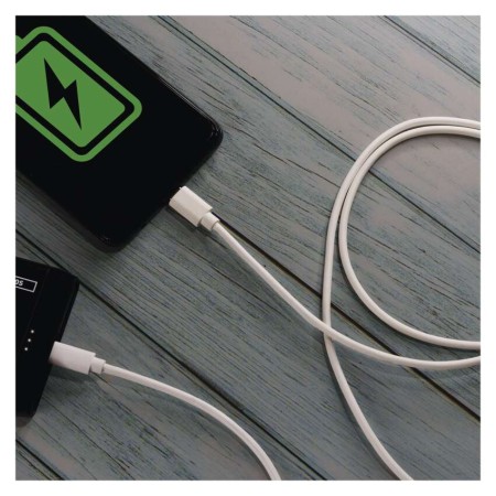 Cavo USB-C a USB-C 2.0 1m Bianco – Ricarica e Trasferimento Dati | EMOS SM7027W