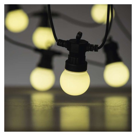 Catena Luminosa LED con 10 Lampadine Opache, 5 m, per Interni ed Esterni, Luce Calda Bianca | EMOS DCPW01