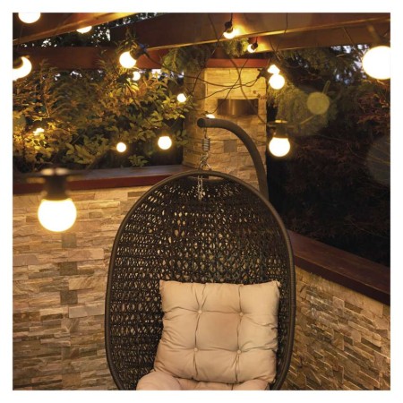 Catena Luminosa LED con 10 Lampadine Opache, 5 m, per Interni ed Esterni, Luce Calda Bianca | EMOS DCPW01