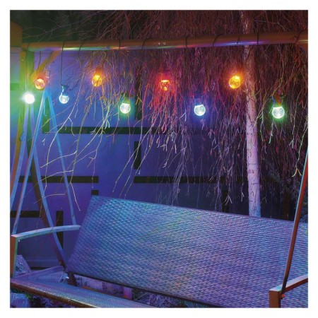 Catena Luminosa LED con 10 Lampadine Multicolor, 5 m, per Interni ed Esterni | EMOS DCPM01
