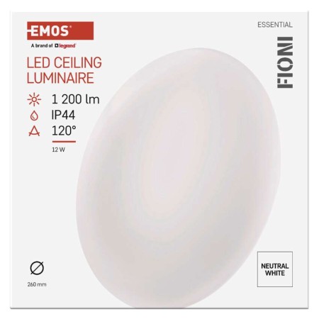 Plafoniera LED FIONI 12W: 80W Equivalente | Emos ZM1120