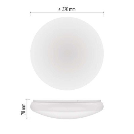 Plafoniera LED TIVI Classe A 8.6W: 90W Equivalente | Emos ZM3406