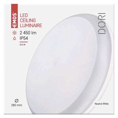 Plafoniera LED Dori 24.5W IP54: 150W...