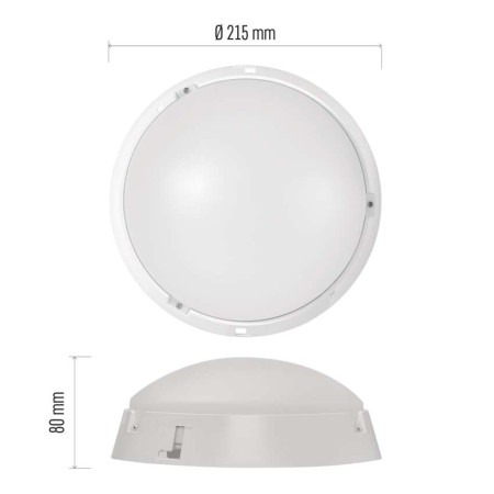 Plafoniera LED Zuri 14W IP54 Luce Neutra 4000K con Anelli Intercambiabili | Emos ZM3230