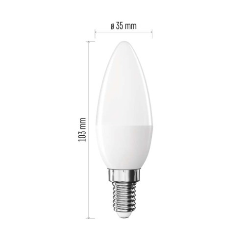 Lampadina LED Oliva E14 6.5W (60W)...