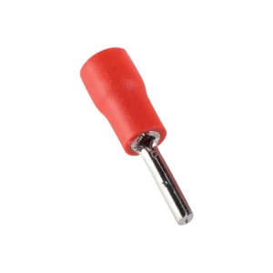 Terminale Isolato a Spina Rosso 0.5-1.5mm² con puntale da 10mm Elmark 59101