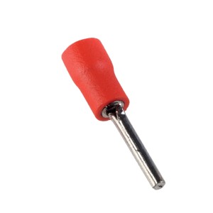 Terminale Isolato a Spina Rosso 0.5-1.5mm² con puntale da 12mm Elmark 59102