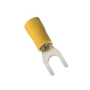 Capicorda preisolati a forcella Giallo 4-6mm² per viti da 6mm Elmark 59088
