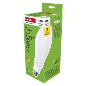 Lampadina LED a Filamento ED90 E27 36W 4000K 6000LM per Illuminazione Stradale  Emos ZF5751 - 3 Anni di Garanzia
