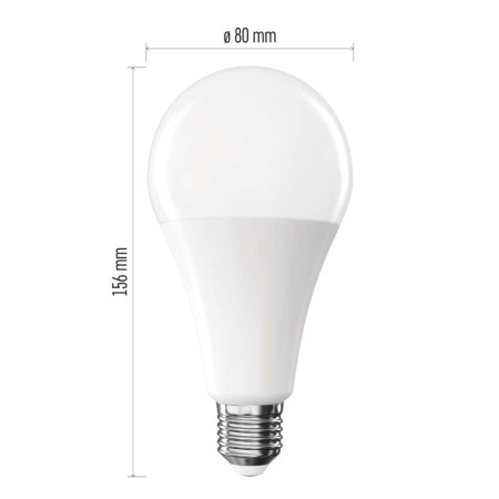 Lampadina LED Goccia E27 A80 20W (150W) 2452lm 6500K Luce Fredda | EMOS ZQ5E84
